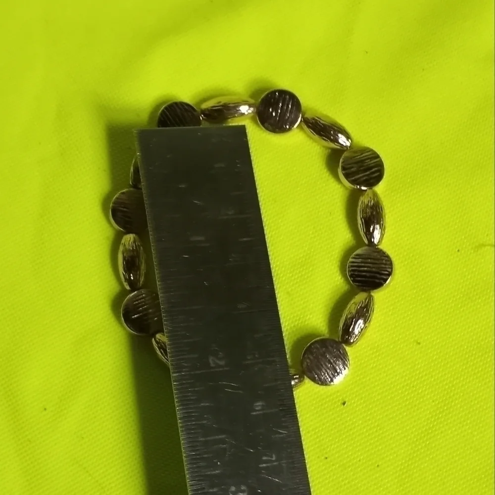 Goldtone beaded Stretch bracelet
